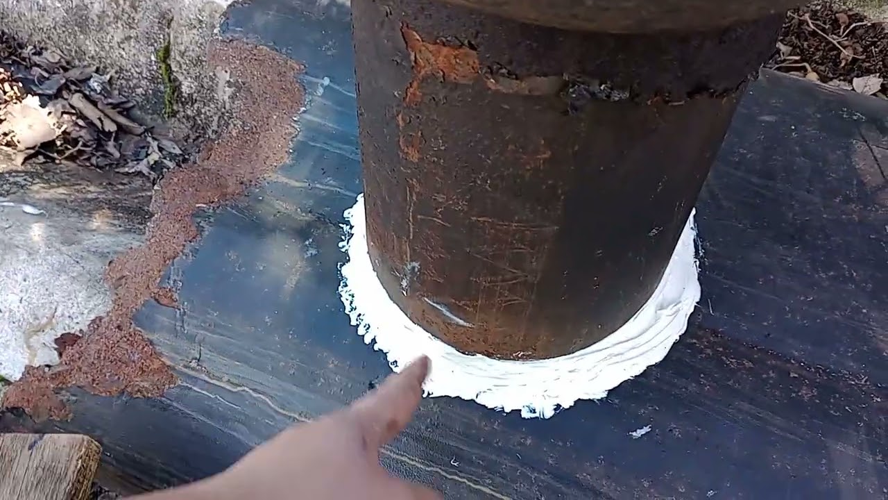 Como tirar vazamento no cano da chaminé da lareira, vídeo 4