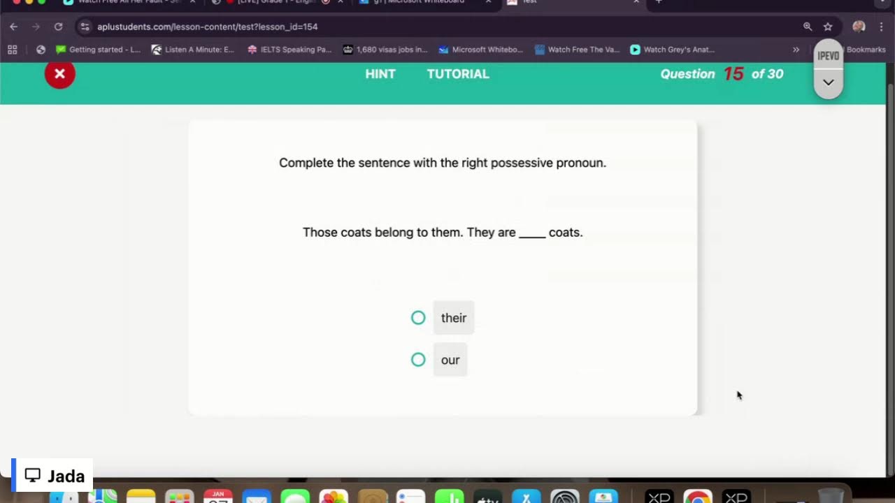 Grade 1 - English: Possessive pronouns