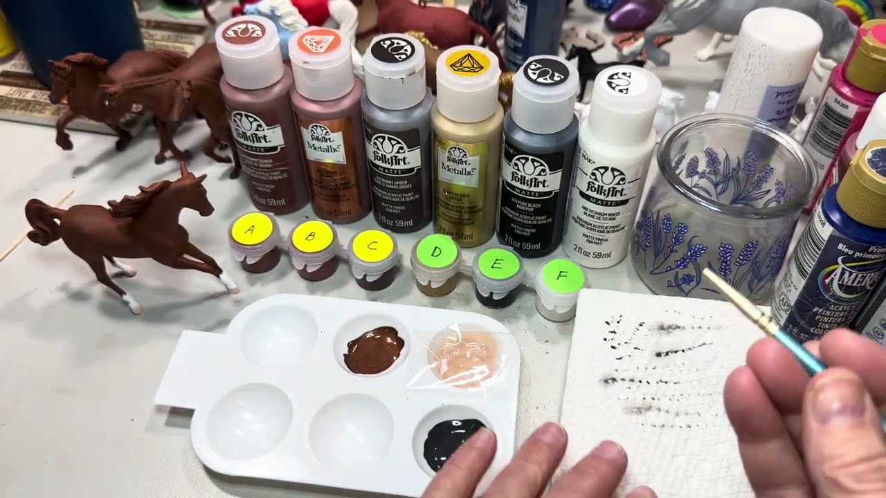 Painting Kit - Red Chestnut - Part 7 - Details part 2: dark skin, dark hooves, and eyes