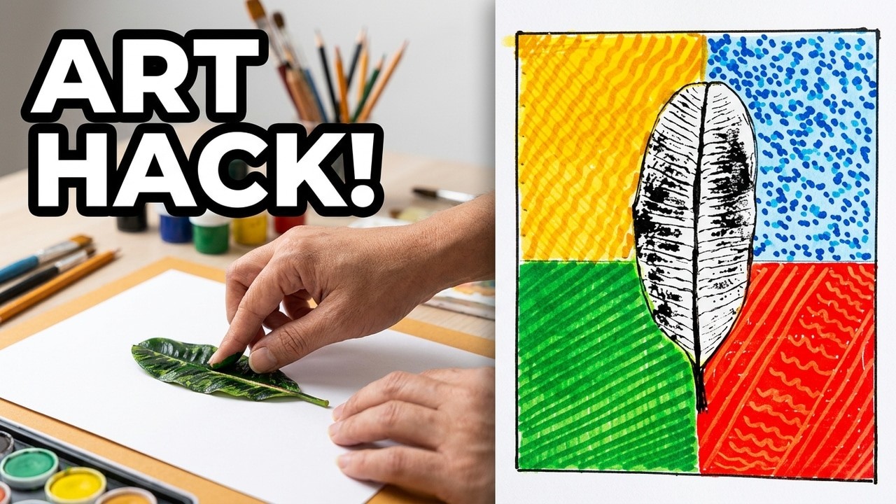 Easy Art Trick You Need To Try!احياءالسطوح