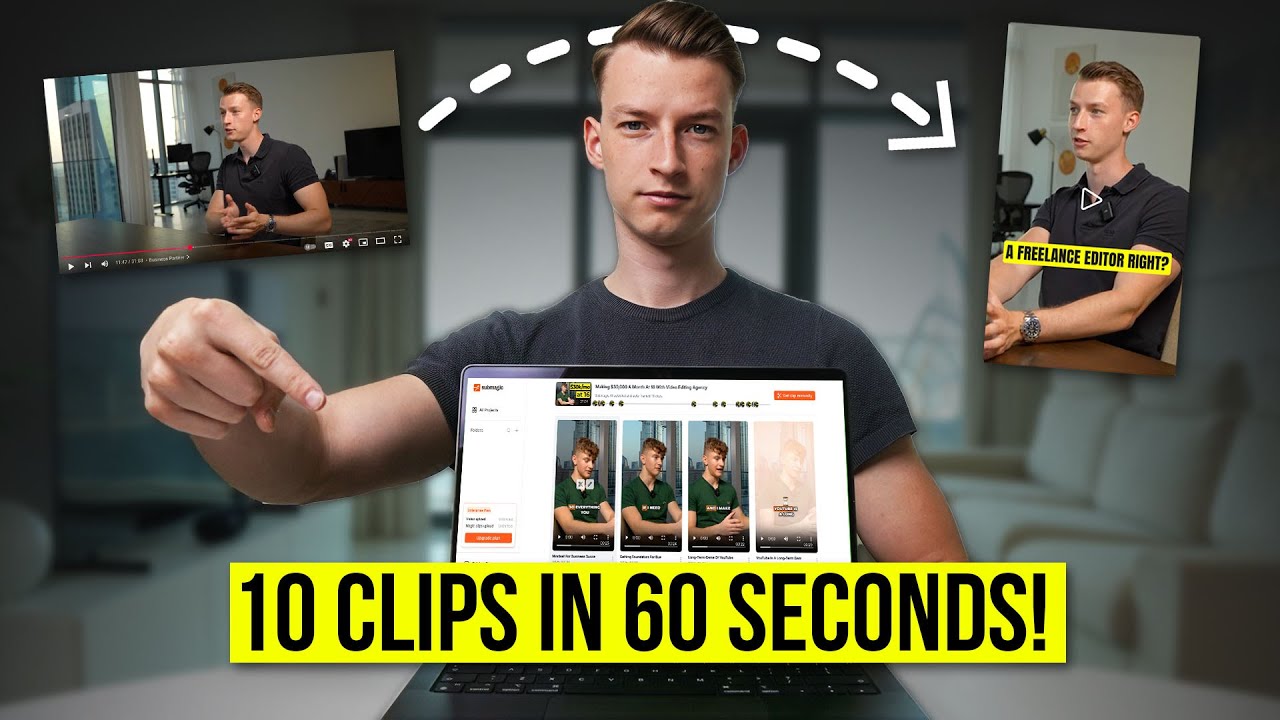 Submagic Tutorial 2025 | How To Create VIRAL Short Form Clips in SECONDS!