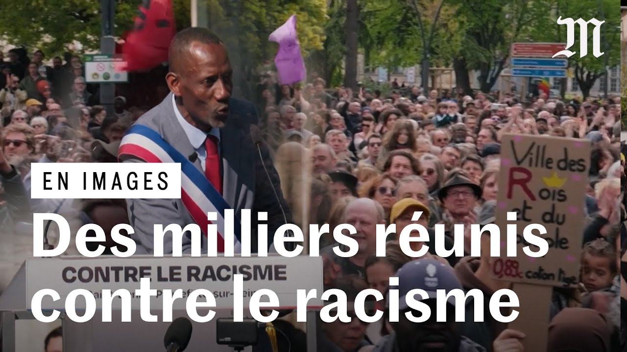 Rassemblement contre le racisme : des milliers de personnes r&eacute;unies autour de Bally Bagayoko