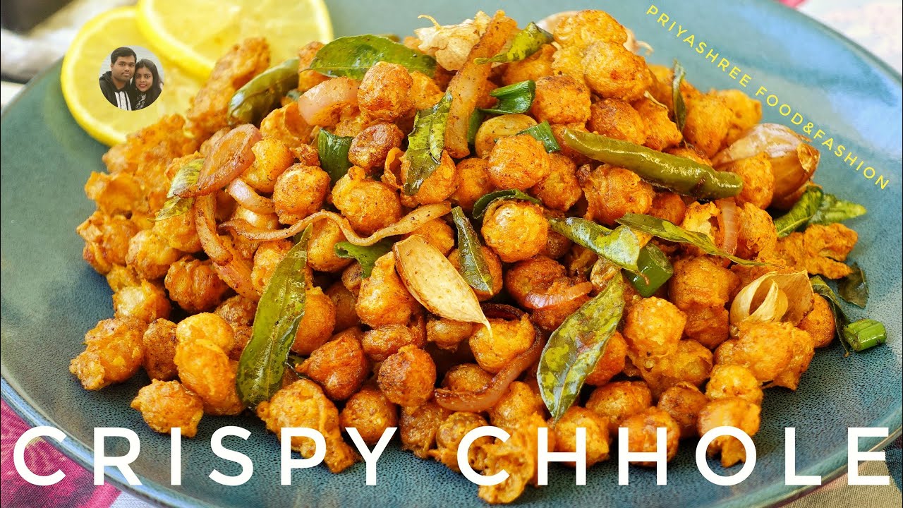 Crispy chole | The best starter recipe for vegetarian | Dhaba style dry kabuli chana