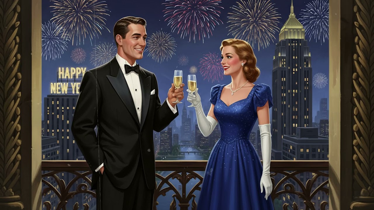New Year's Eve 🥂 Cozy Vintage Music to Welcome The New Year 🥳 Happy Vintage 1940s Jazz 🍾