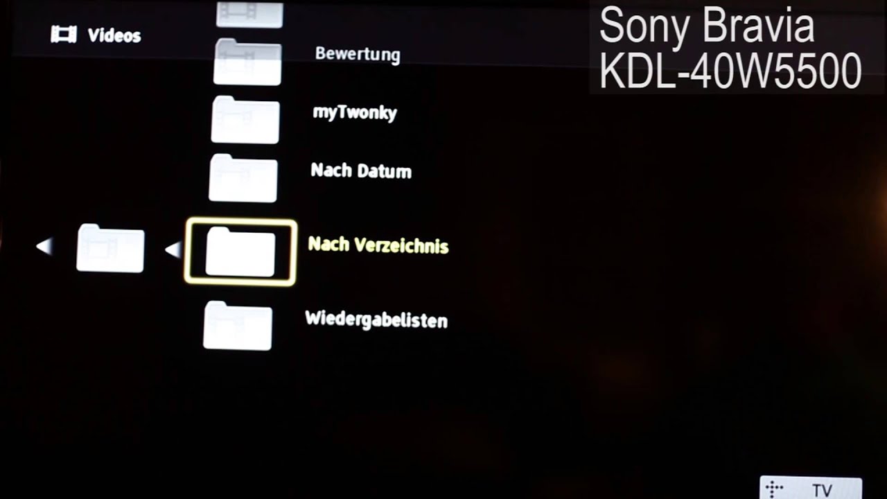 Twonky: Empty Folders in TV (DLNA)