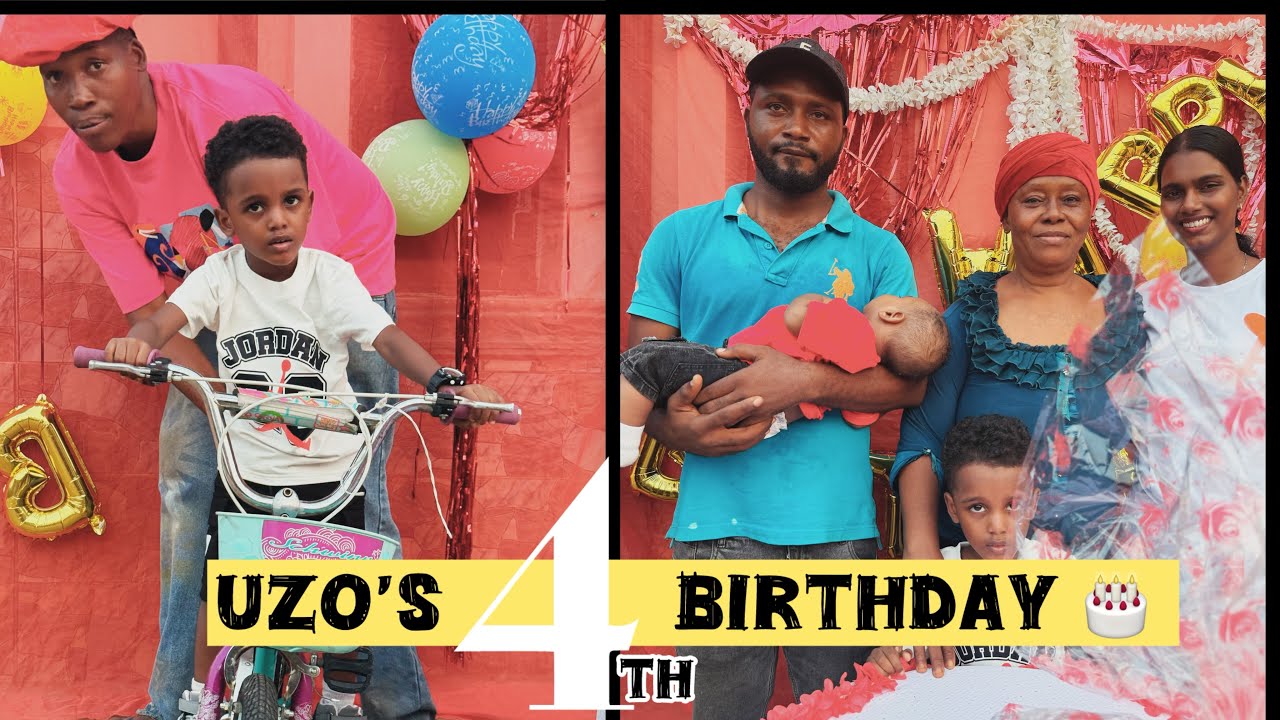 Uzoma’s 4th birthday in Nigeria 🇳🇬 Surprise gift from parents.