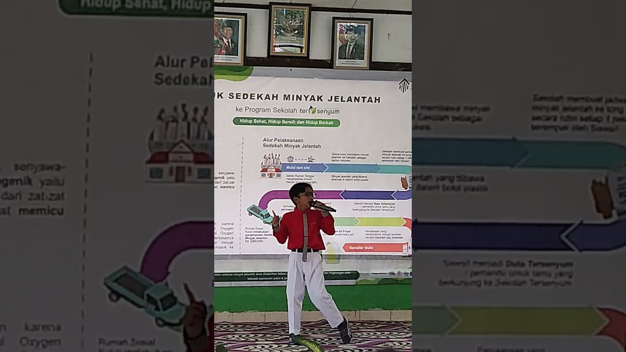 Anak istimewa bisa menampilkan lagu satu mimpi dalam acara launching program sekolah tersenyum.