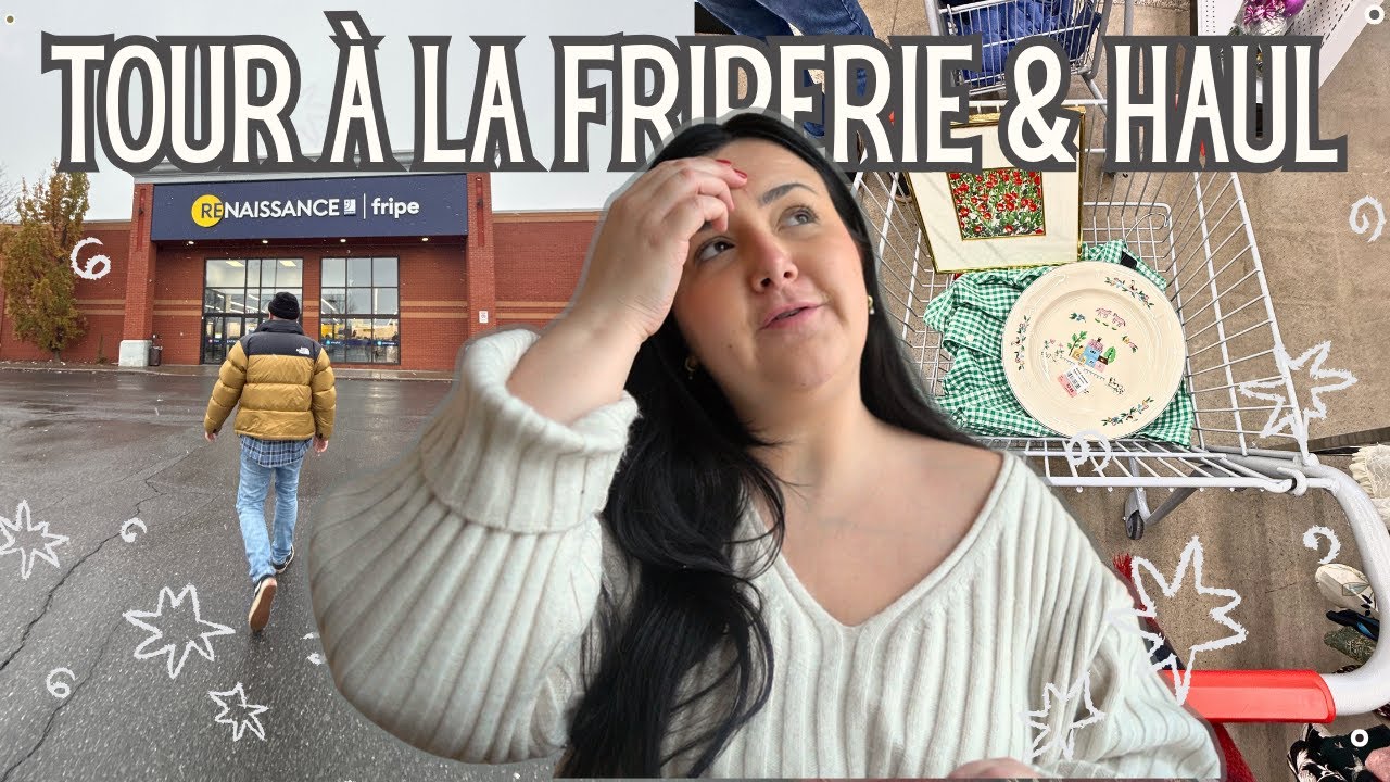 VLOG - DIMANCHE A LA FRIPERIE RENNAISSANCE, THRIFT HAUL, TRUCS & JASETTES