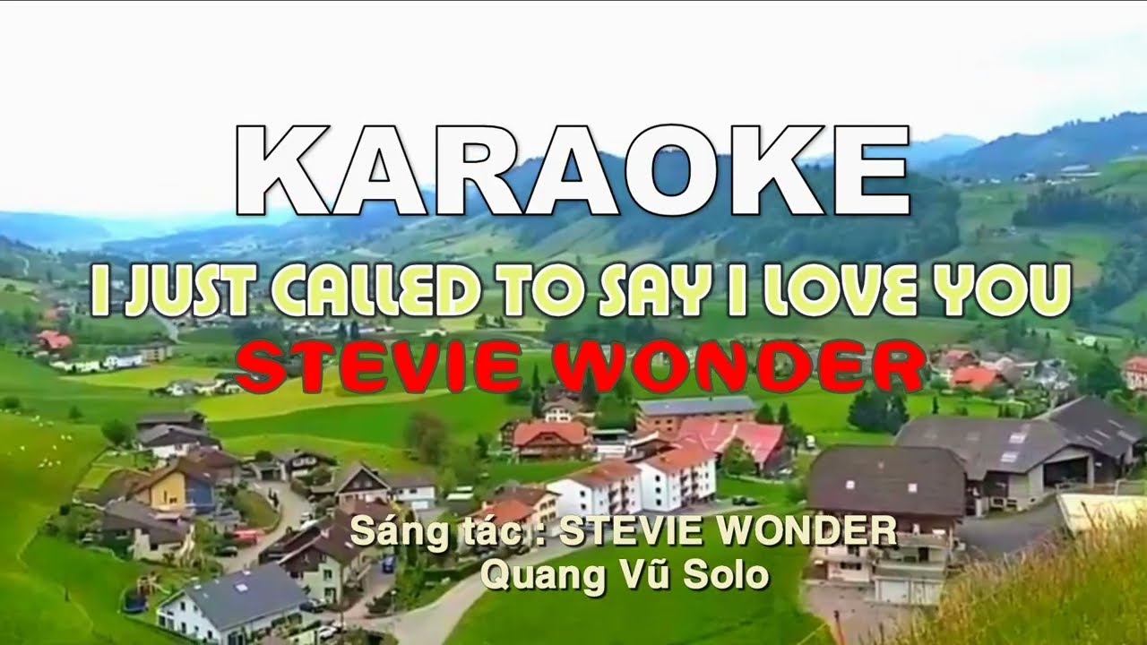 I Just Called To Say I Love You  STEVIE WONDER - Quang Vũ