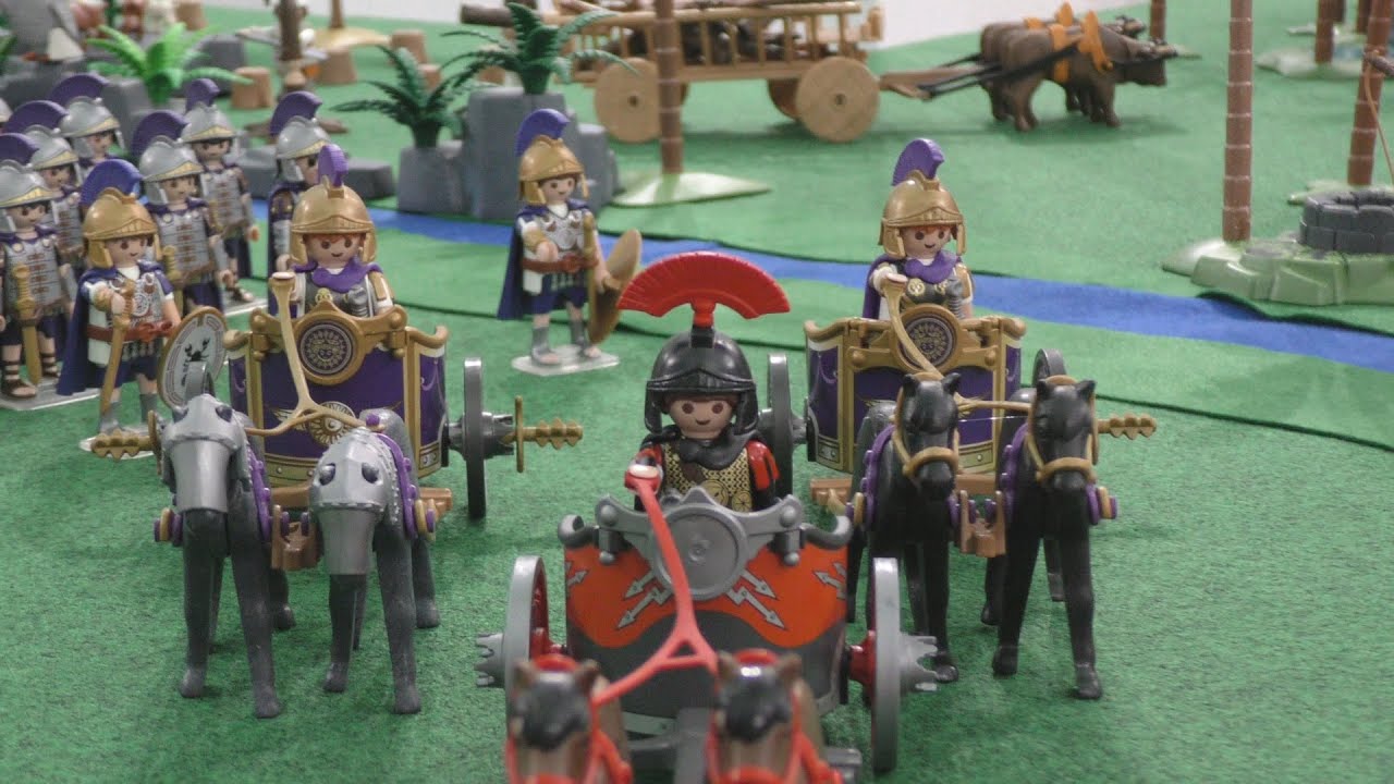 Exposición de playmobil. Villena cruce de caminos en el mundo antiguo.