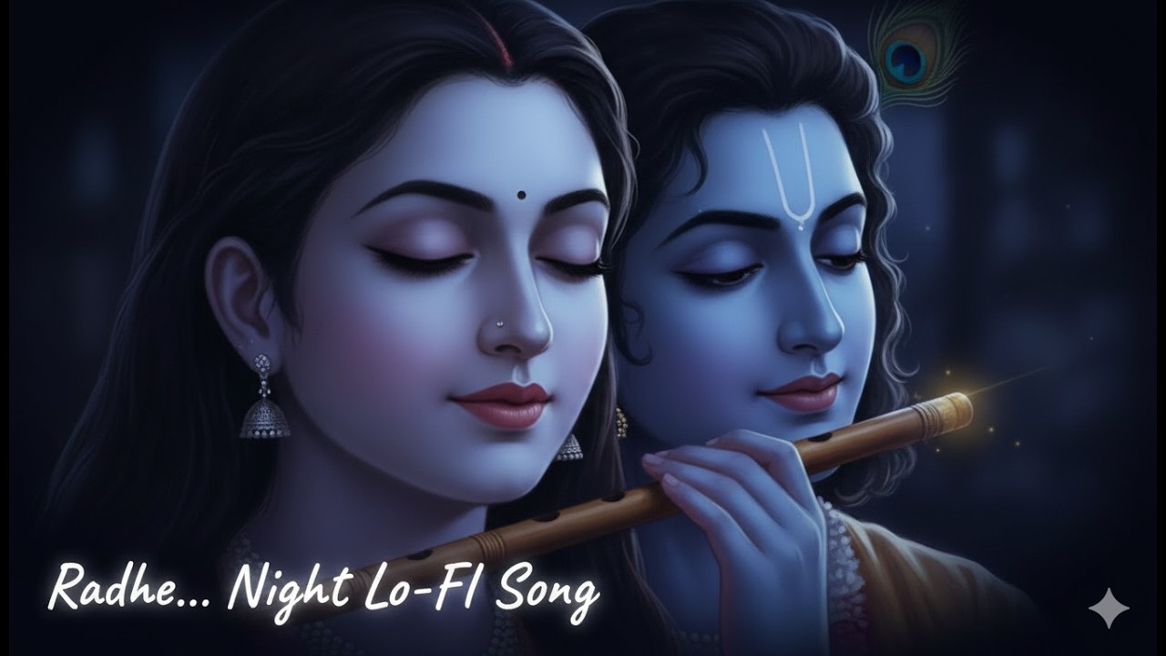 Radha Krishna Lofi Night Song 🌙 | Soulful & Peaceful Devotional Music