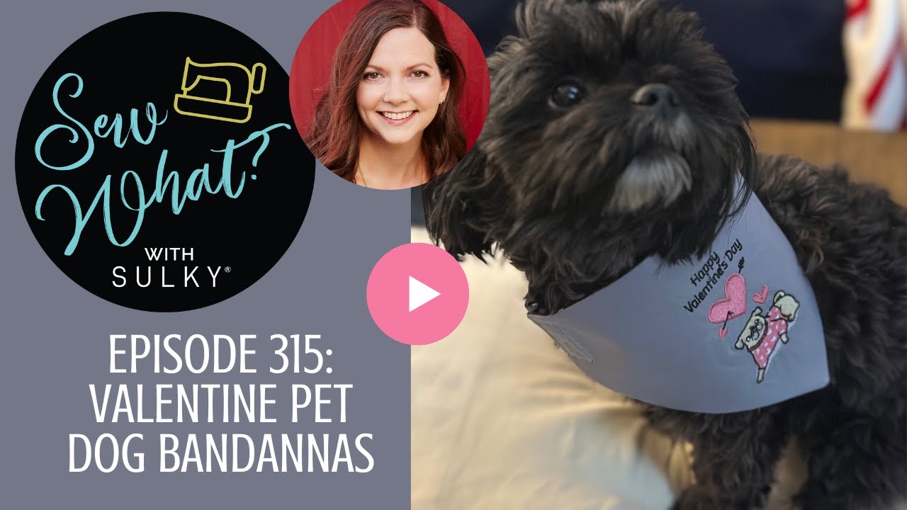 Sew What? Episode 315: Valentine Pet Dog Bandannas