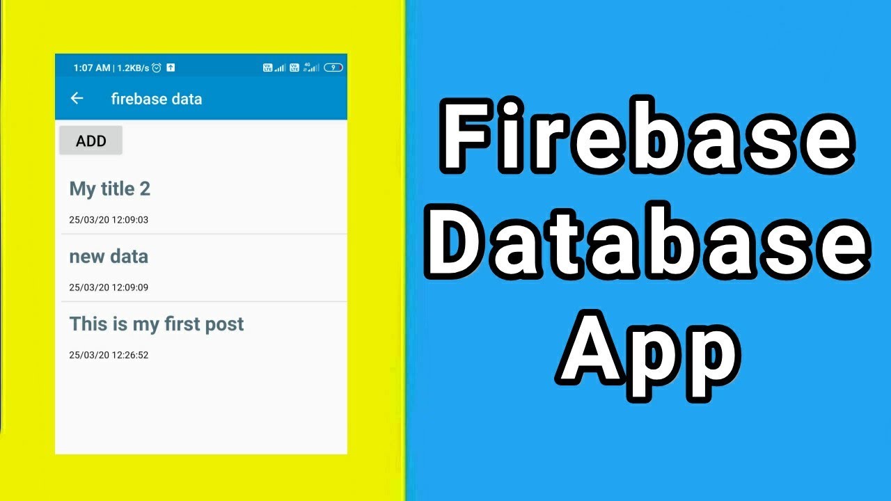 A simple firebase database app