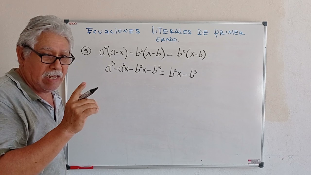 Ecuaciones literales de primer grado