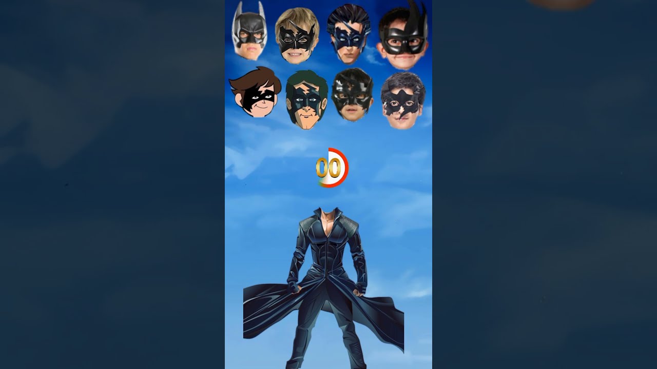 Wrong Head Puzzle । Bollywood Krish Movies । Cartoon animation #wrongheadsuperheroes #ytshorts