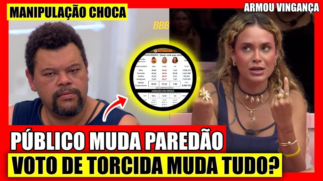 🔥 VAZOU MANIPULAÇÃO? VIRADA NO RESULTADO,  FAMOSOS TENTAM SALVAR SARAH, MUTIRÕES BOMB4NDO NO BBB 26