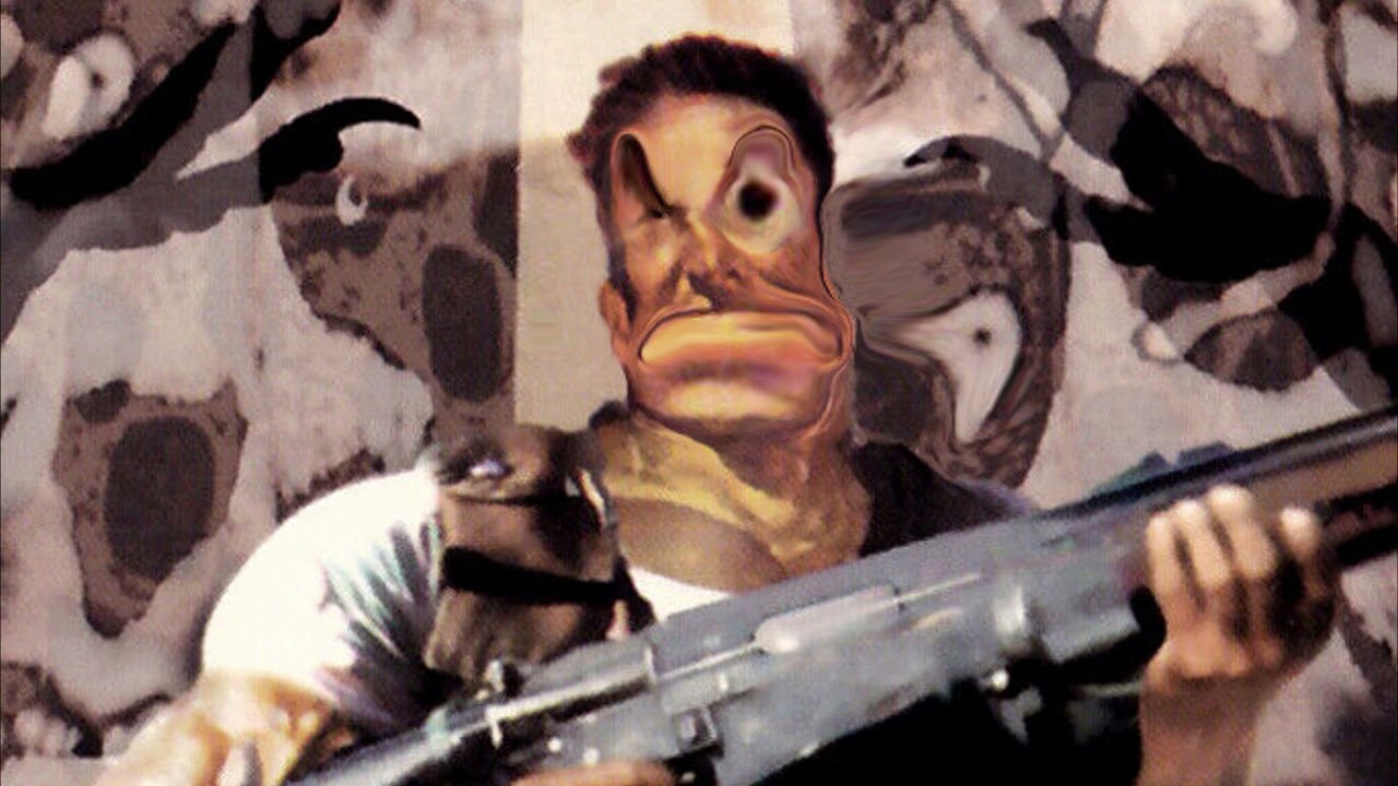 the basement theme from resident evil director's cut but it's ran through adobe speech enhancer