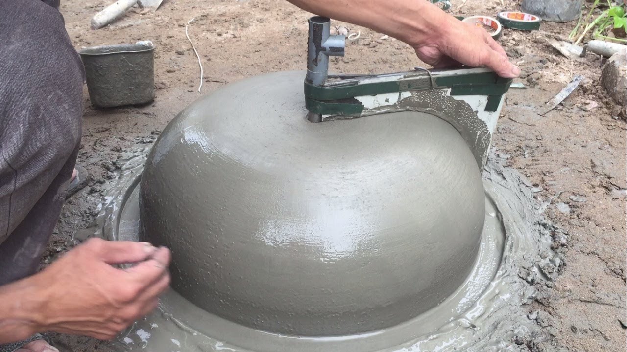 DIY - beautiful round flower pots simply at home