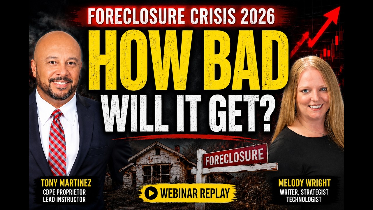 Foreclosure Crisis 2026: How Bad Is It Going To Get? | What Every Real Estate Agent Must Know