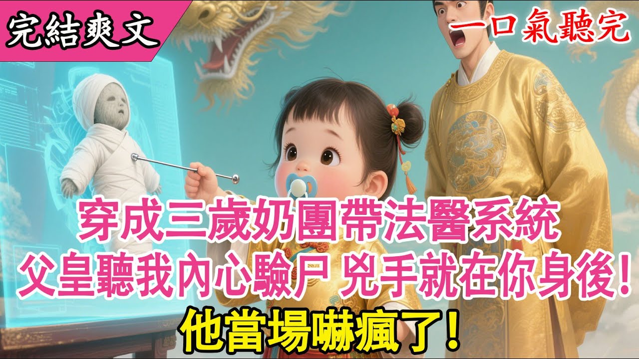 【完結小說】穿成三歲奶團帶法醫系統，父皇聽我內心驗尸：【這兇手就在你身後！】他當場嚇瘋了！#通靈奶團#法醫穿越#讀心術#屍語#神探萌寶#一口氣看完