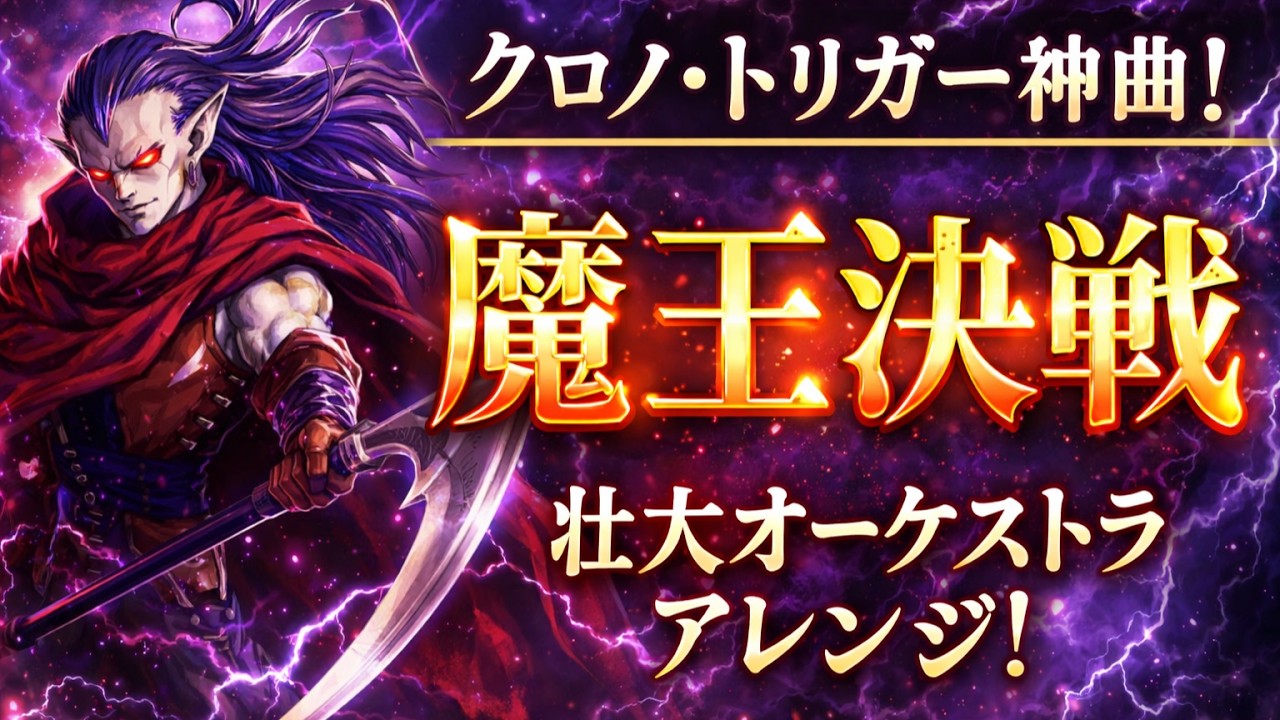 クロノ・トリガーの神曲！ 「魔王決戦」原曲に寄せて壮大にオーケストラアレンジ！（作業用兼10分）