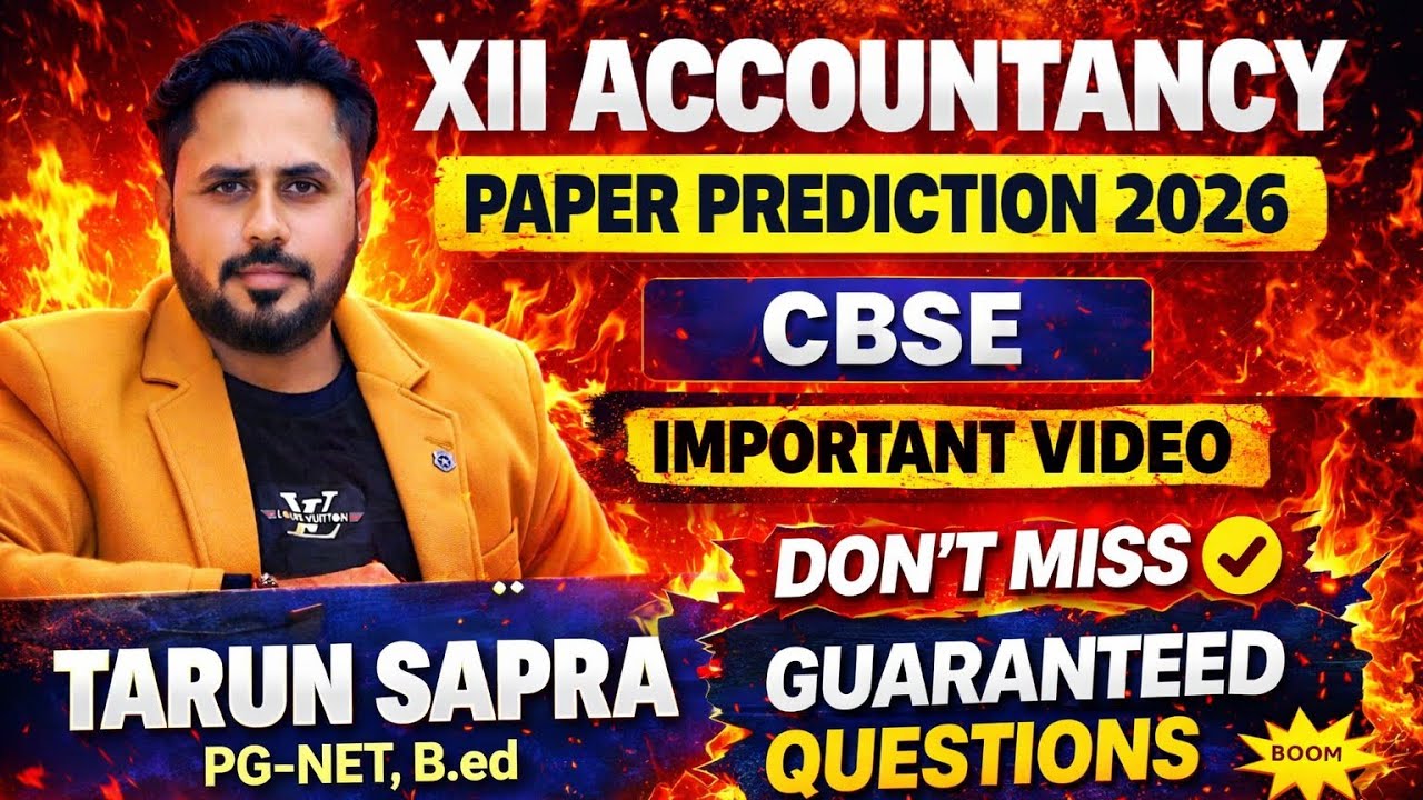 CBSE XII ACCOUNTANCY BOARD PAPER 2026
