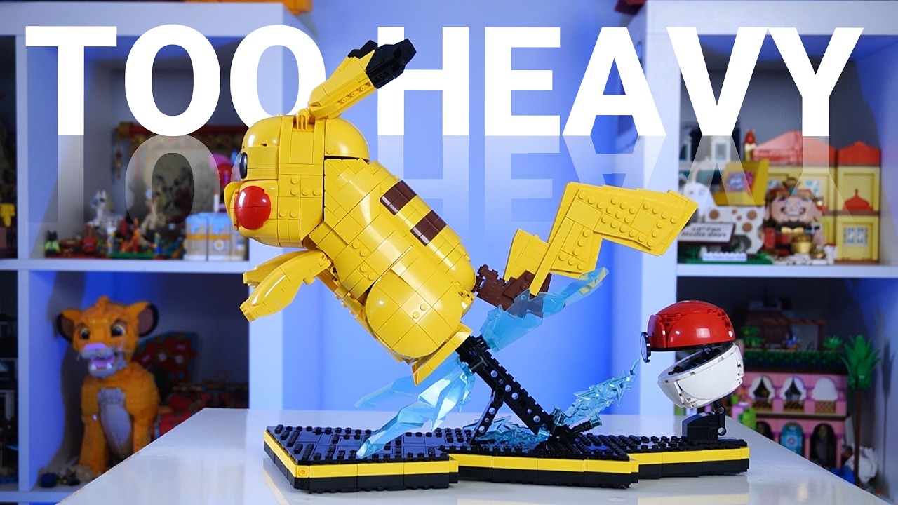 Top-heavy LEGO Pikachu isn't built for play