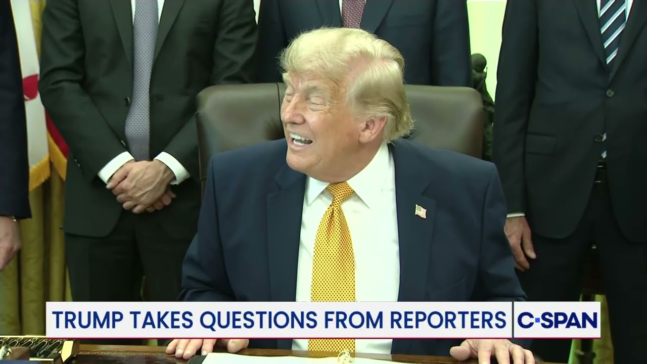President Trump on Reflecting Pool Vandalism