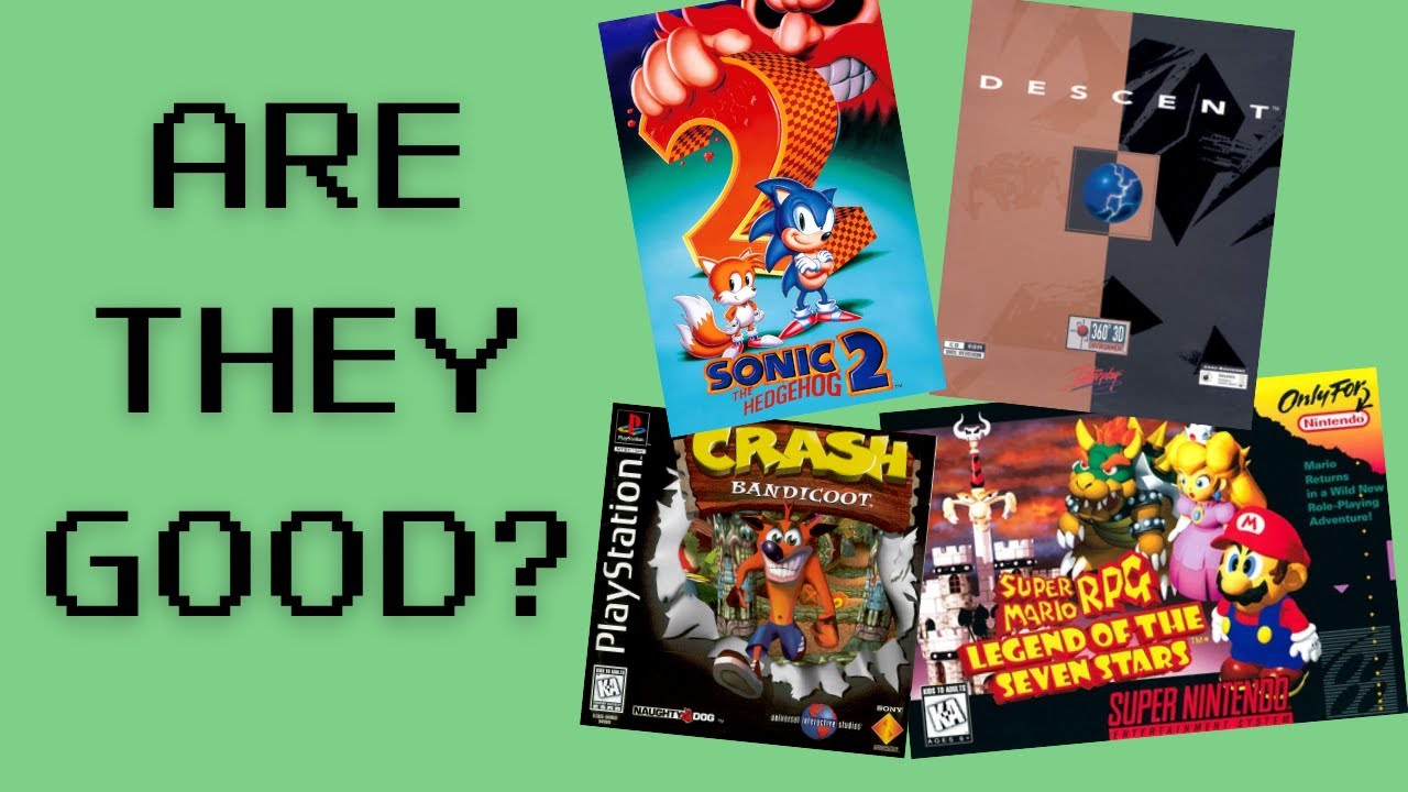 Gen Z Plays Retro Games... Are They Good? (Sonic 2, Descent, Crash Bandicoot, Super Mario RPG)