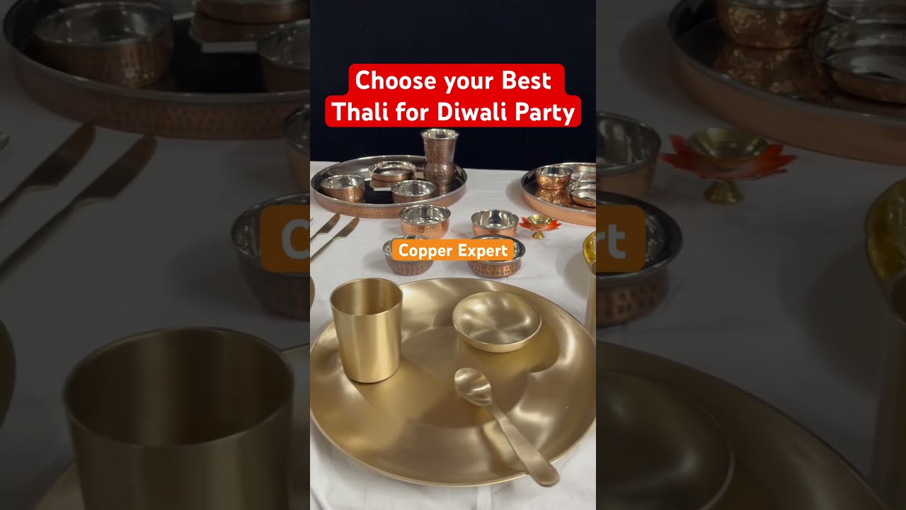 Best Brass thali for Diwali Party || Kansa Thali set || Copper Thali set || Diwali Party
