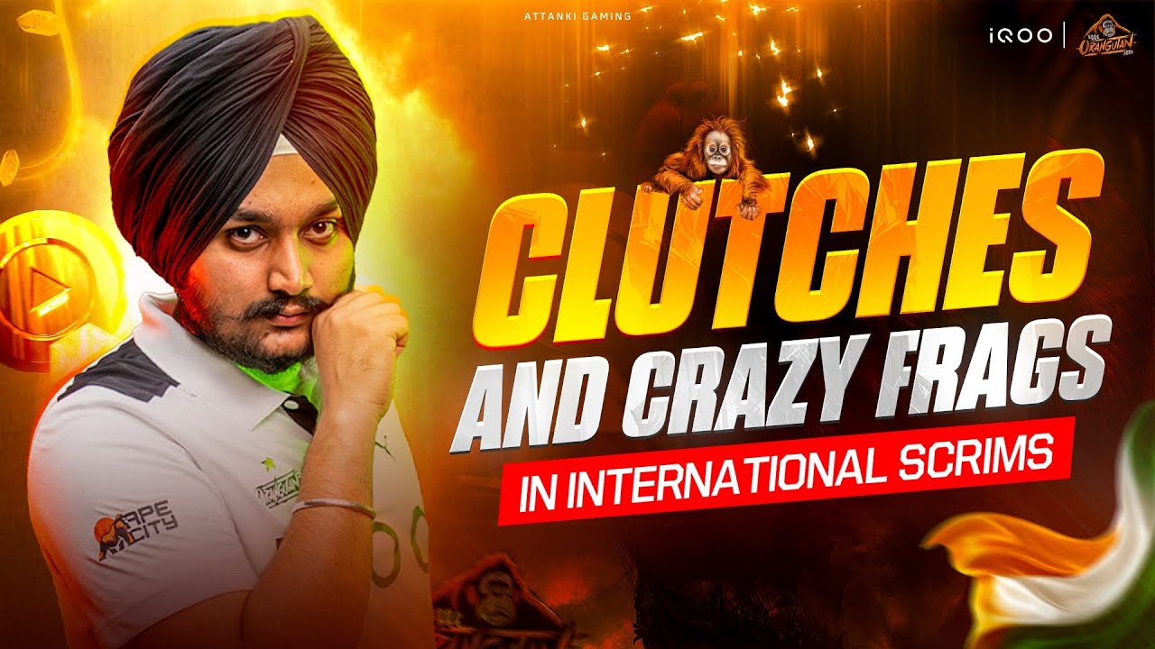 Clutches in International Scrims || KongAttanki 🦧🧡