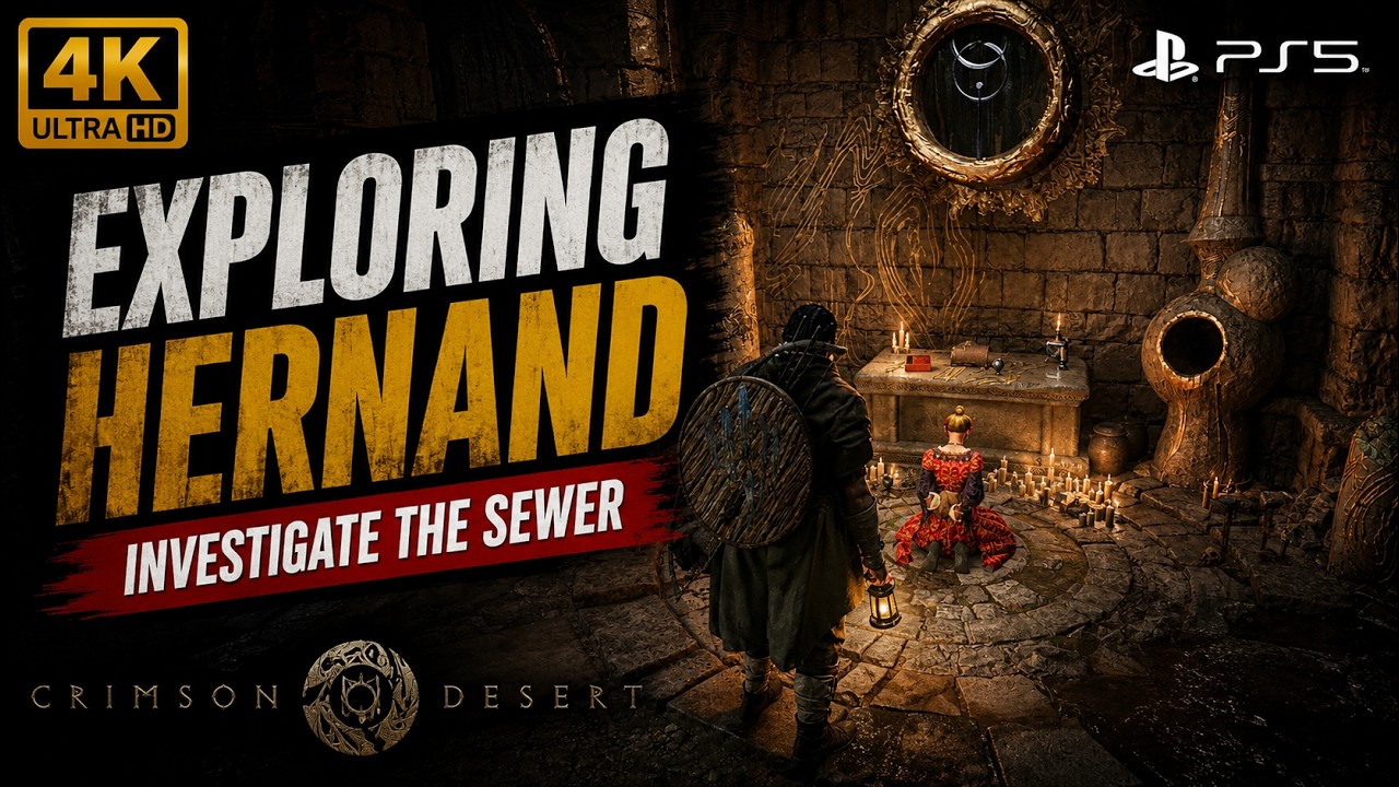 A Hidden Mystery Beneath the City Crimson Desert Gameplay (4K PS5) | Investigate the Sewer Quest