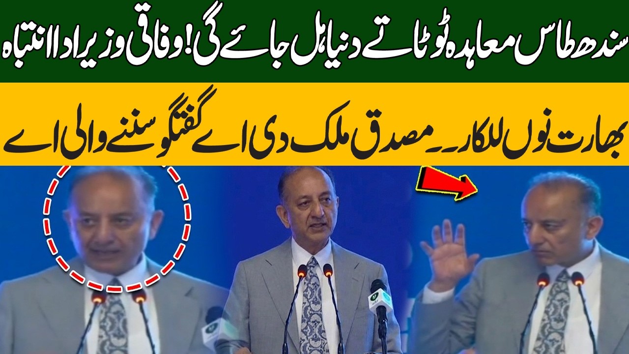 If the Indus Waters Treaty Fails, No Global Treaty Is Safe | Dr. Musadik Malik| Pakistan News