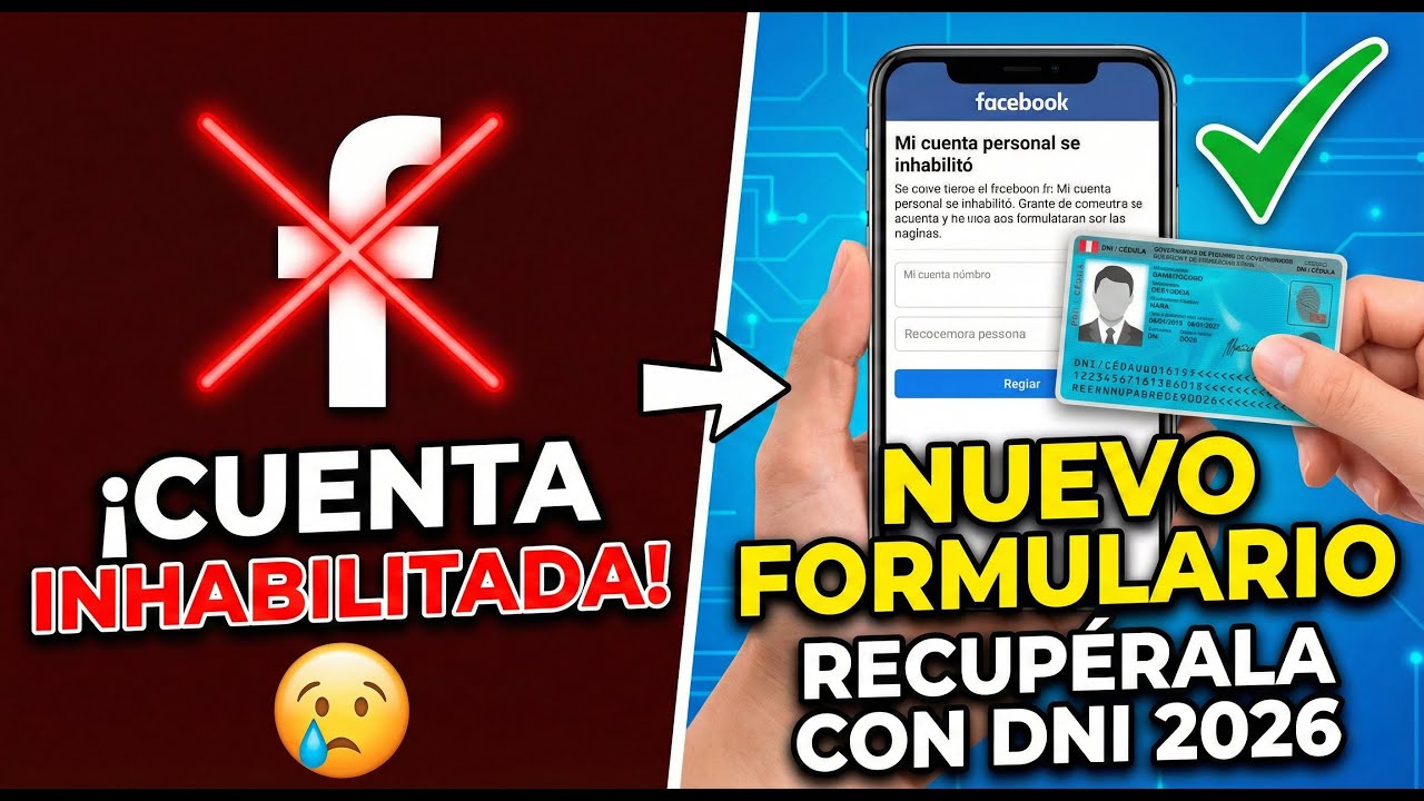 🚨 ¿Cuenta de Facebook INHABILITADA? Tienes 30 Días para Recuperarla (Formulario 2026) 📝