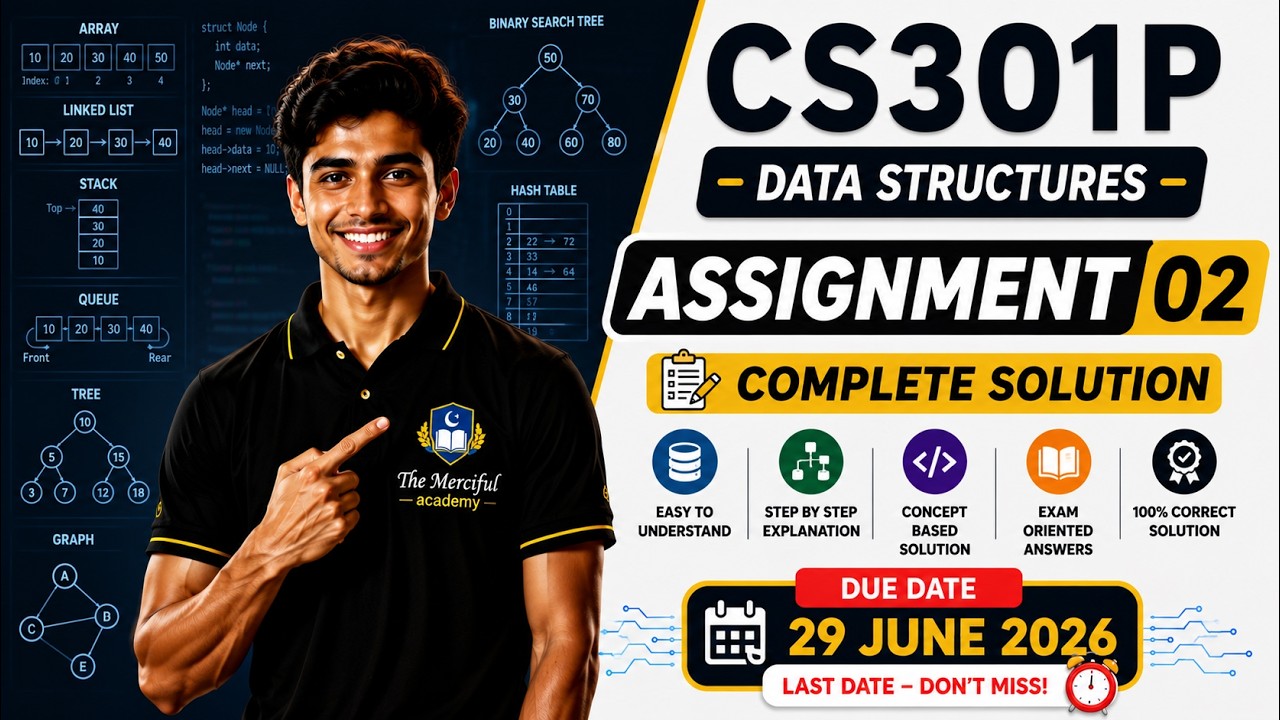 CS301p Assignment 2 Solution 2026 | CS301p Assignment 2 Spring 2026 | By The Merciful Academy
