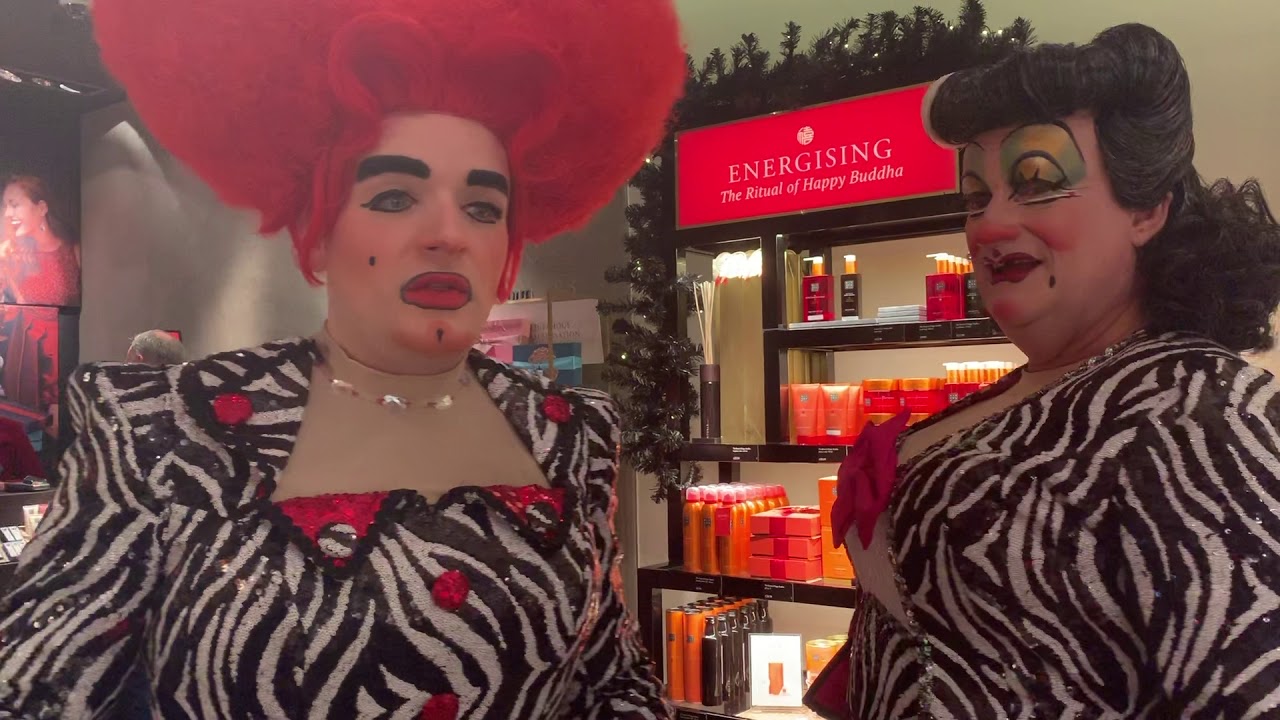 Cinderella's Ugly sisters shop til they drop in Bromley