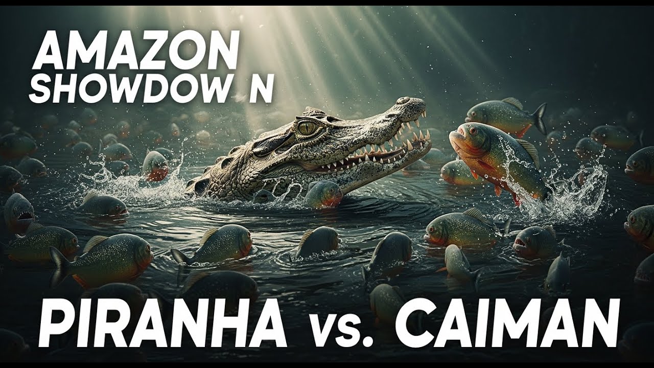 AMAZON SHOWDOWN: Piranha Swarm vs. Caiman – The Brutal Truth Beyond Hollywood .