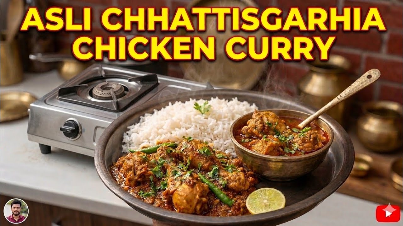  छत्तीसगढ़ी स्टाइल चिकन करी प्याज देसी मसालों का  ऐसास्वाद उंगलियां चाटने पर मजबूर कर देने वालास्वाद