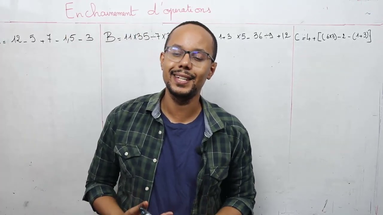 1 apic : الدرس 1  الرياضيات  / enchainement d 'opération
