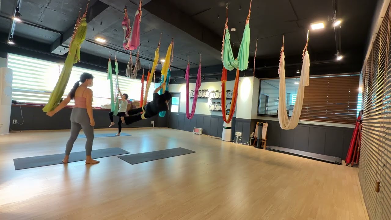 플라잉 요가 60분 수업 #왕초보플라잉