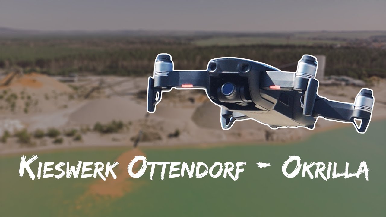 Drohnenflug &uuml;ber die Kiesgrube Ottendorf Okrilla 2019 | DJI Mavic Air Drohnenvideo #1take1shot