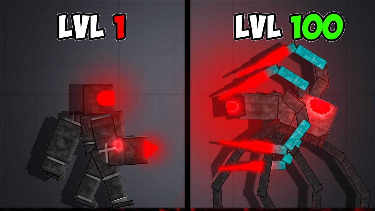 Level 1 To Level 100 Omni Droid In Melon Sandbox...