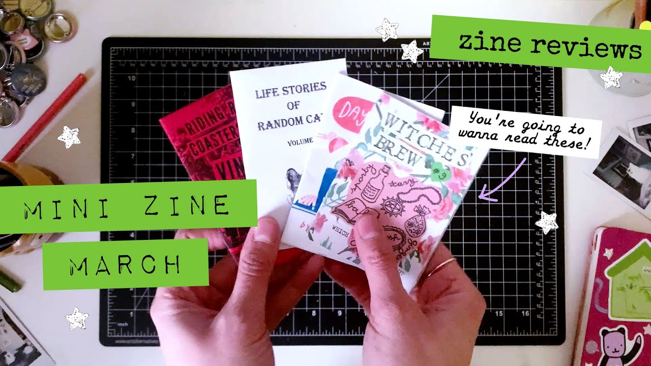 exploring mini zines (stapled & folded)  *:°  celebrating #minizinemarch by sharing favorite #zines