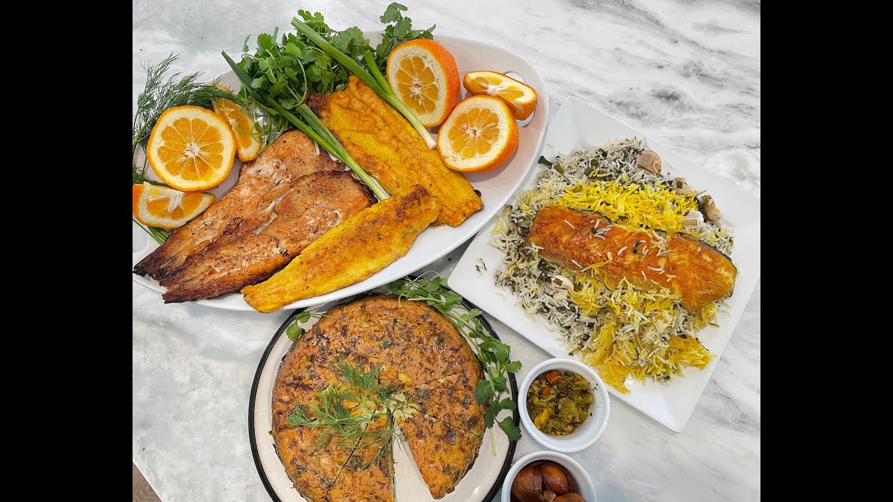 Persian Herb Rice with Fish, Trout | Sabzi polo Mahi | Nowruz