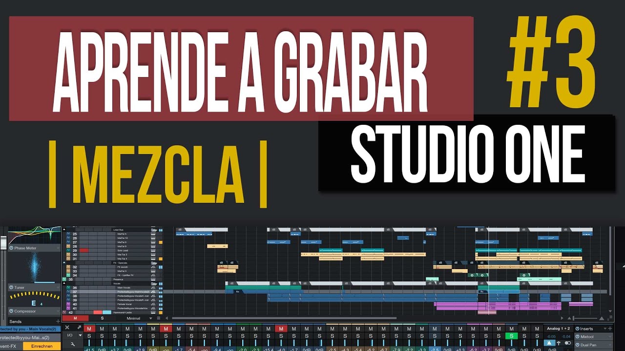 Aprende a Grabar tus propias Canciones | Curso Presonus Studio One #3