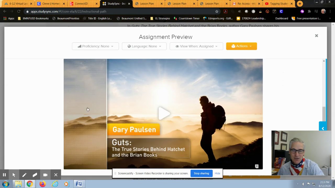 Assigning Work Within StudySync - Scaffolds for Reading