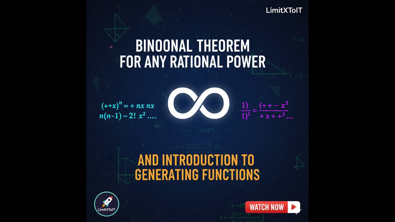 Binomial theorem for any rational power and Generating functions