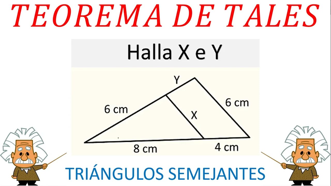 TEOREMA DE TALES EN TRIÁNGULOS SEMEJANTES #teoremadetales #semejanza #triangulos