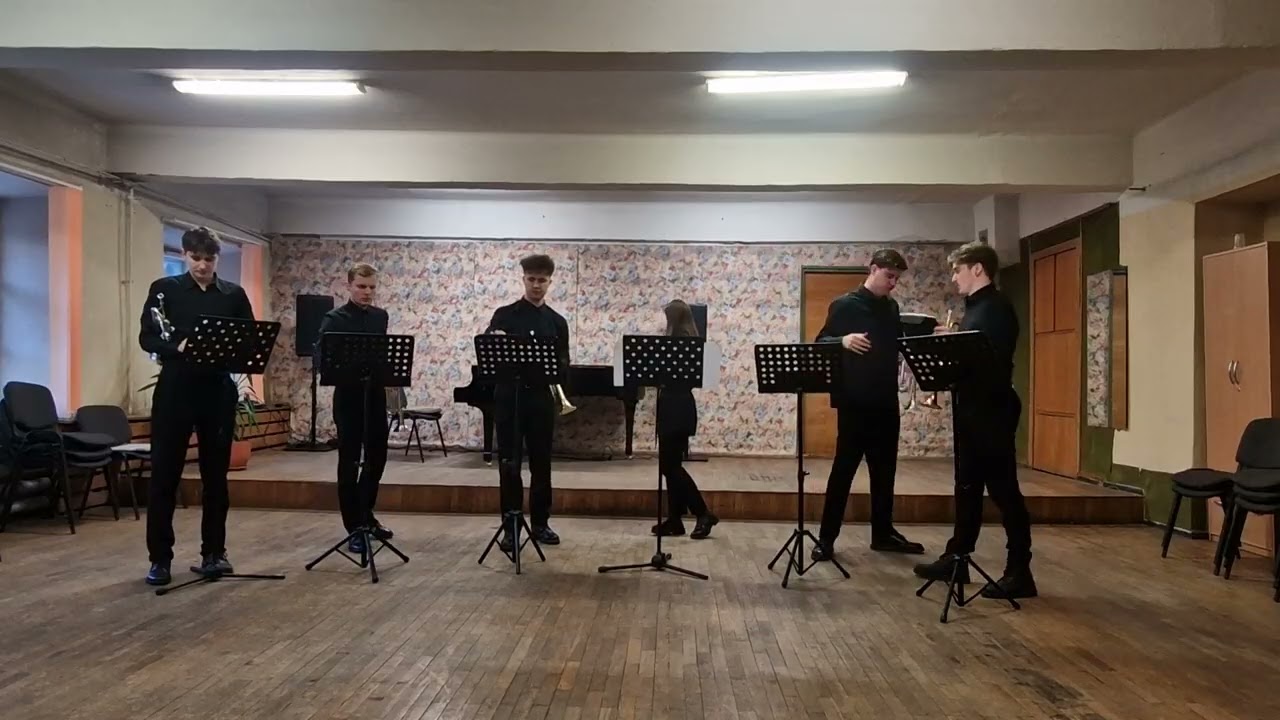 Lithuania Academy of Music and Theatre Trumpet Ensemble. Ensemble category CIII, EII; group GIV.