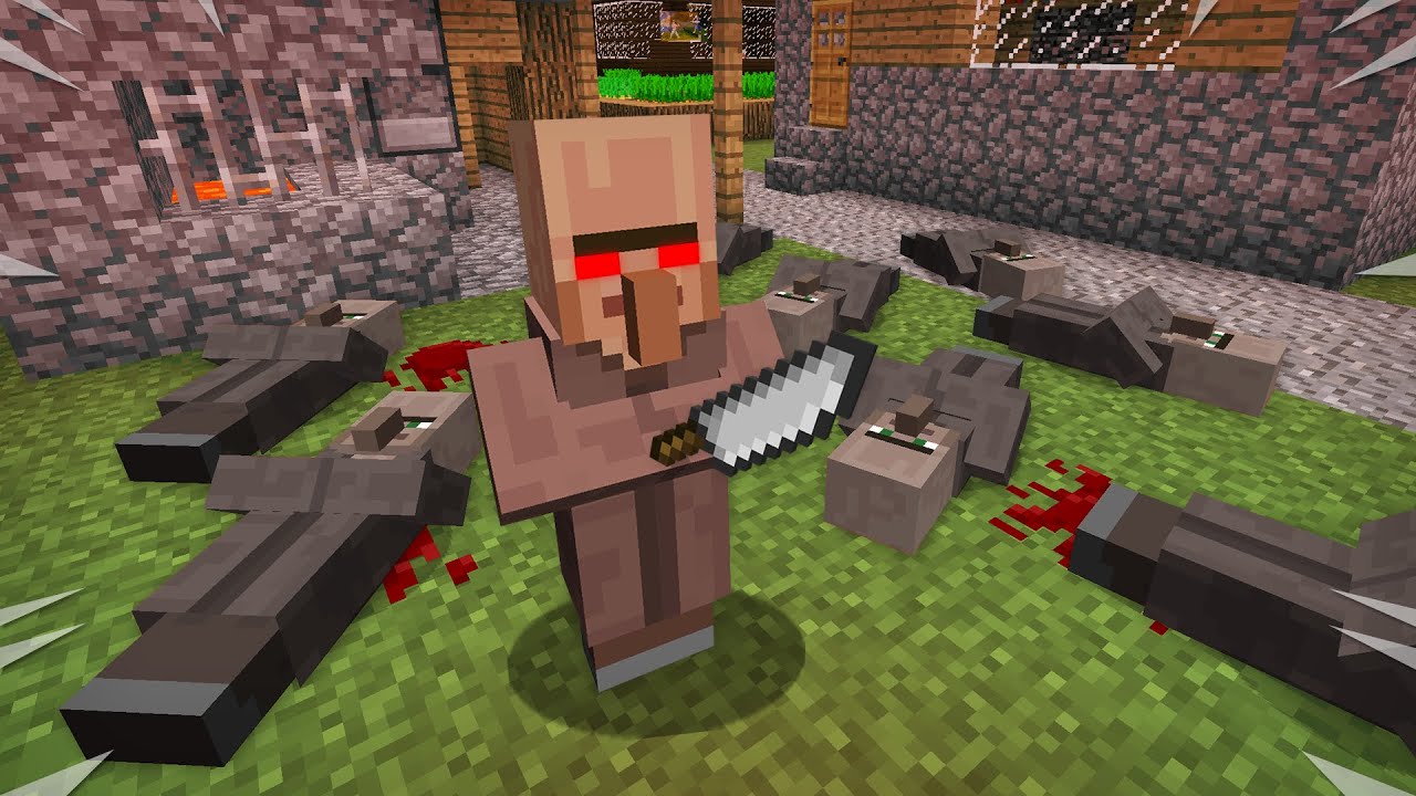 ЭТОТ ЖИТЕЛЬ ПЕРЕБИЛ ВСЕХ В ДЕРЕВНЕ НОМЕР 13 В МАЙНКРАФТ | Риколит Minecraft